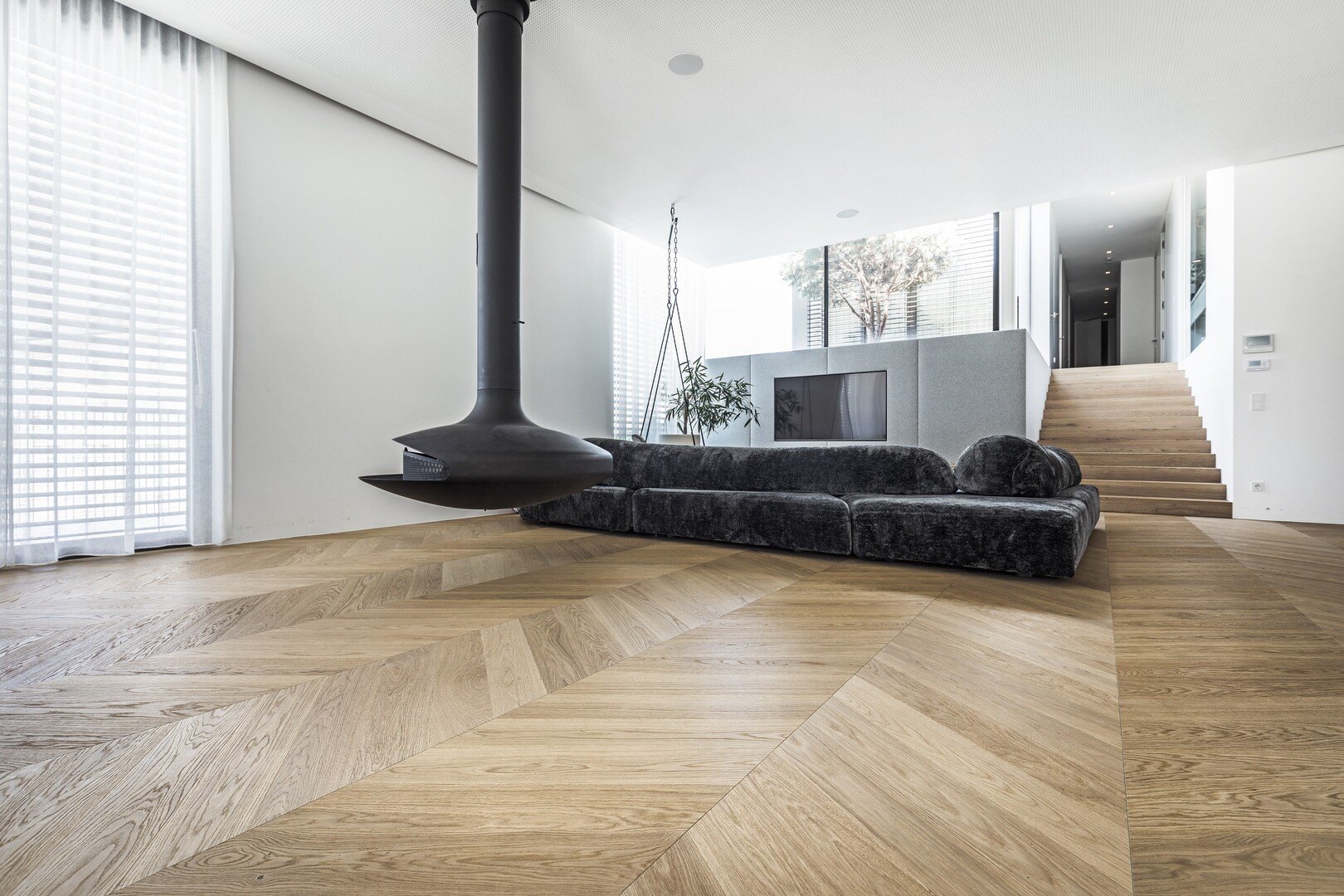 TRAPA Spina Angolo Rovere naturelle spazzolato Lugano – casa privata, AT