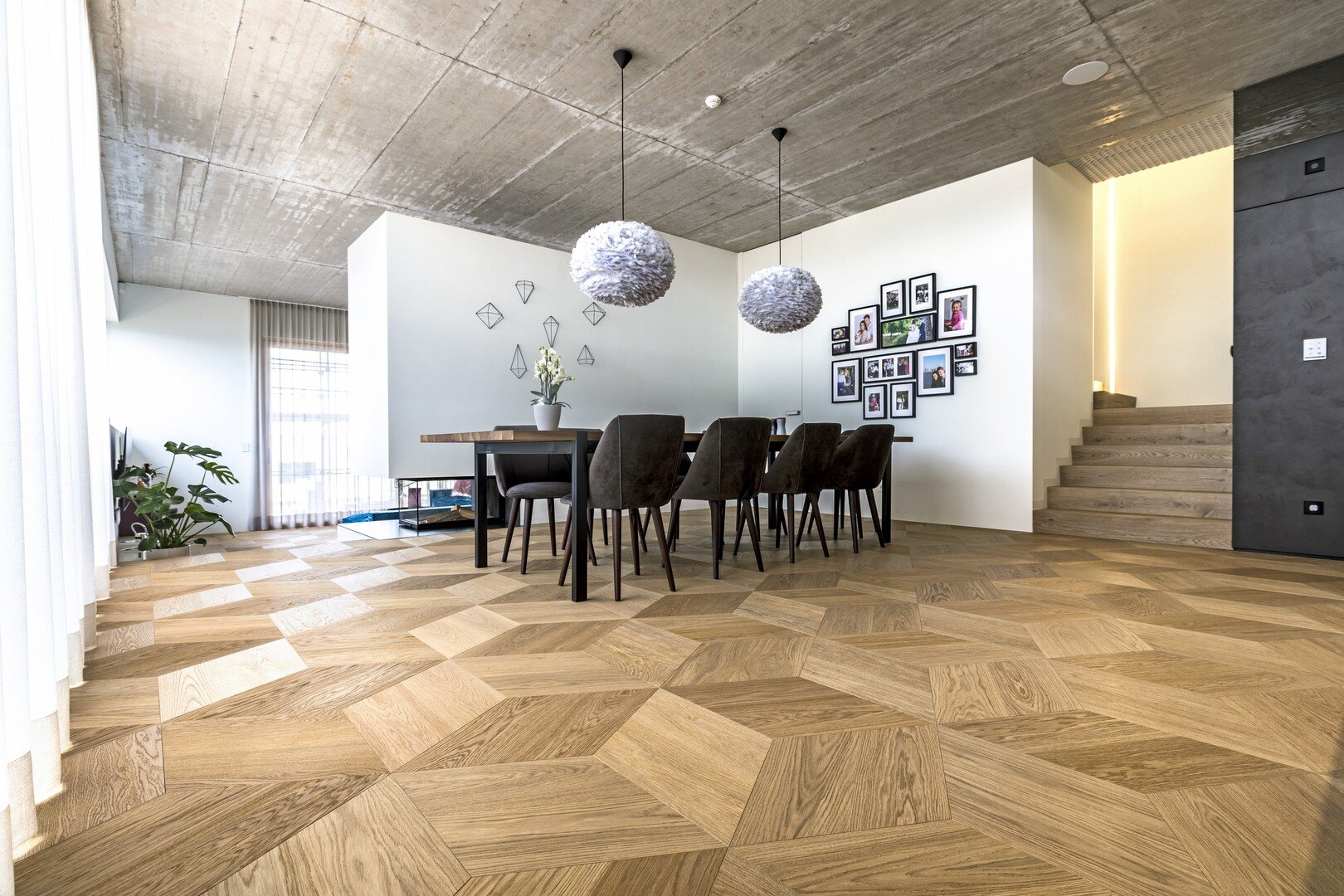 TRAPA Tafelboden Raute Eiche naturell gebürstet Lugano - Privathaus, AT