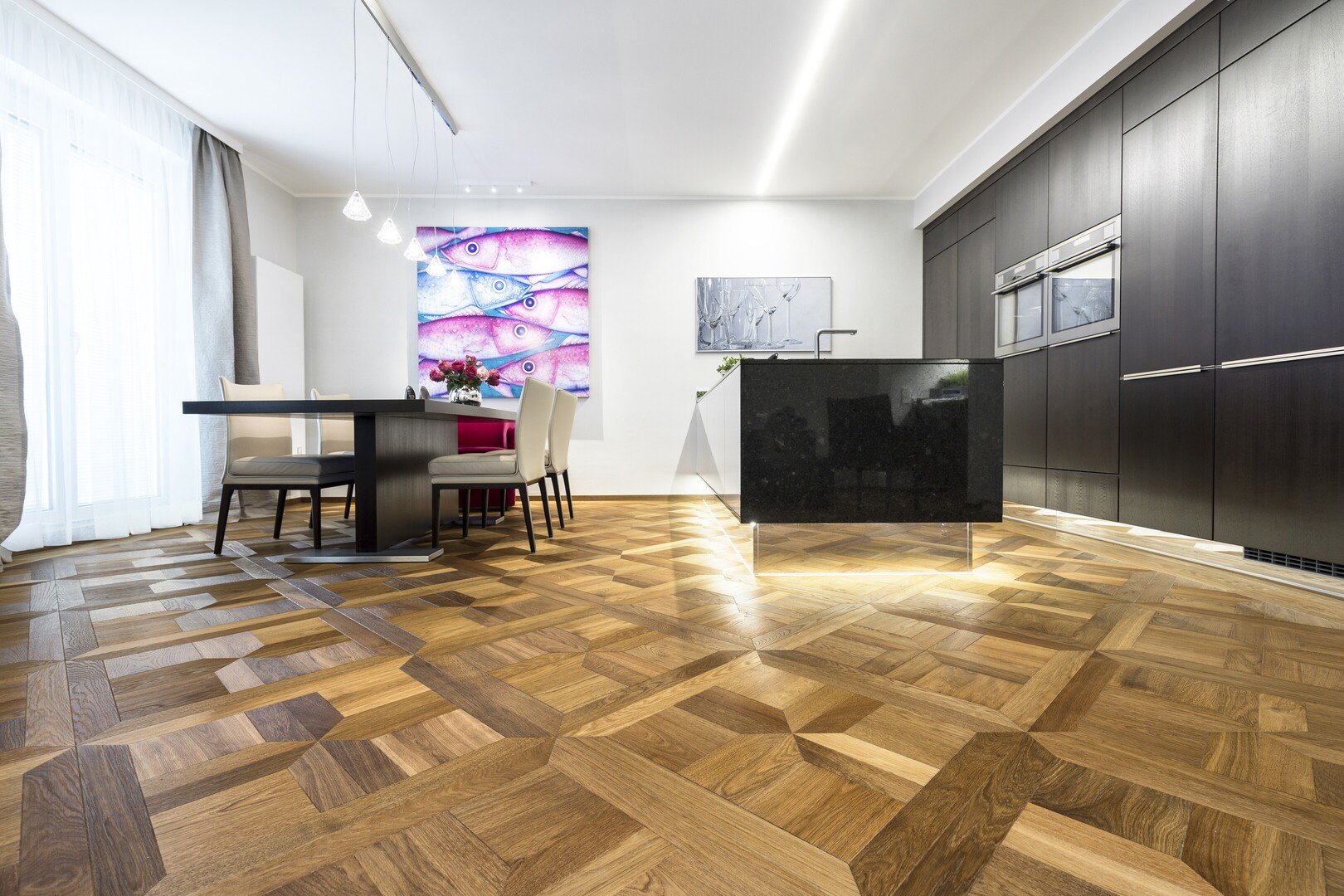 TRAPA Tafelboden Croce Moohreiche naturell gebürstet Arezzo - Privathaus, AT