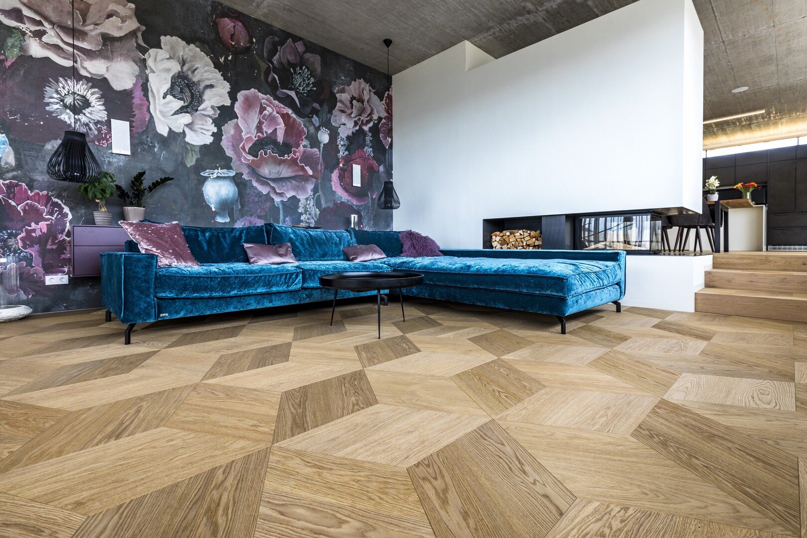 TRAPA Tafelboden Raute Eiche naturell gebürstet Lugano - Privathaus, AT